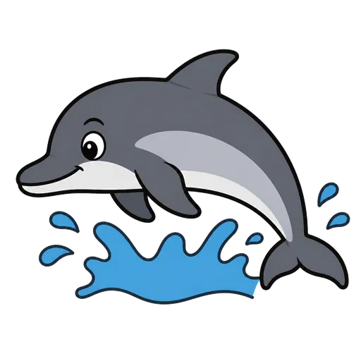 Piktogram AAK: delﬁn obecný