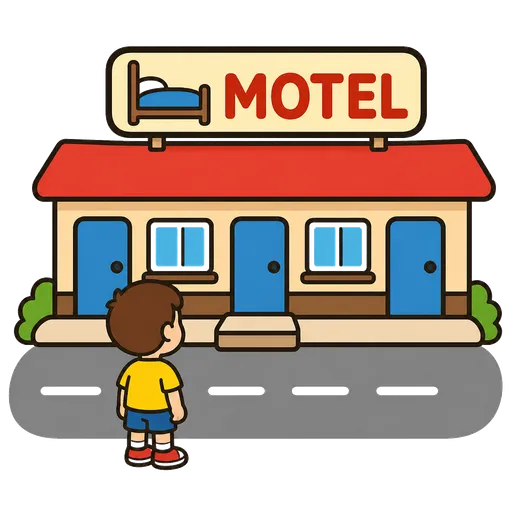 Piktogram AAC: motel