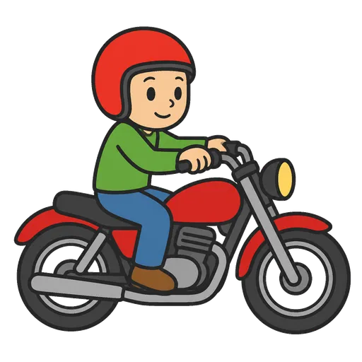 Piktogram AAK: motocykl