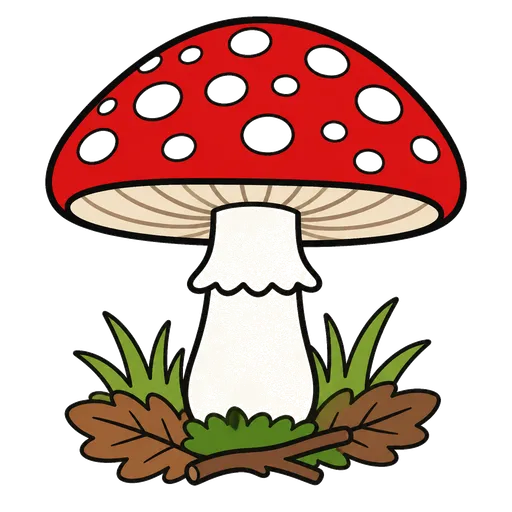 Pittogramma CAA: agarico rosso muscario