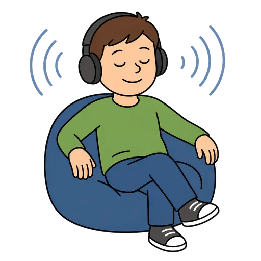 Piktogram AAK: relaxační hudba