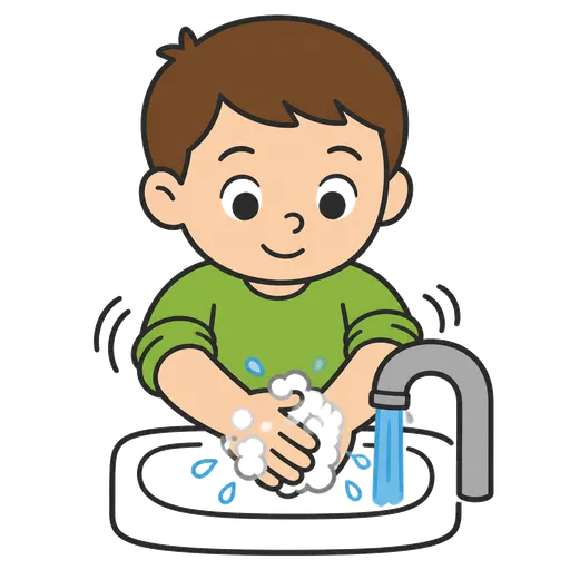 AAC pictogram: clean hands