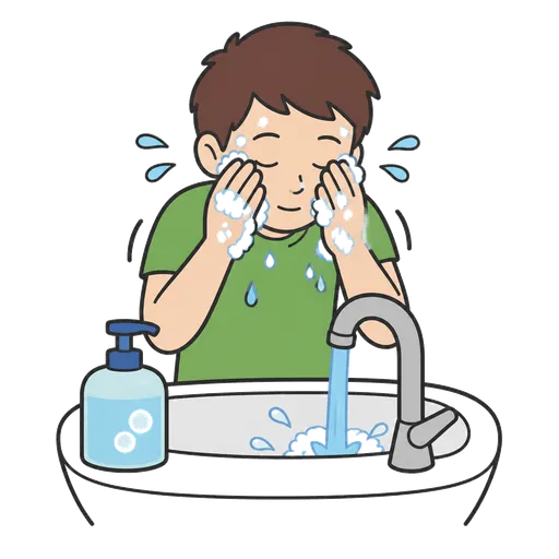 AAC pictogram: bathe oneself