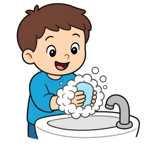 Piktogram AAK: mýdlo v pěně