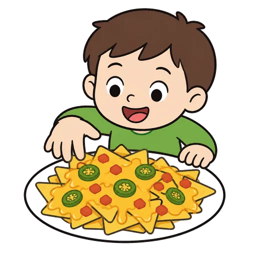Piktogram AAC: nachos