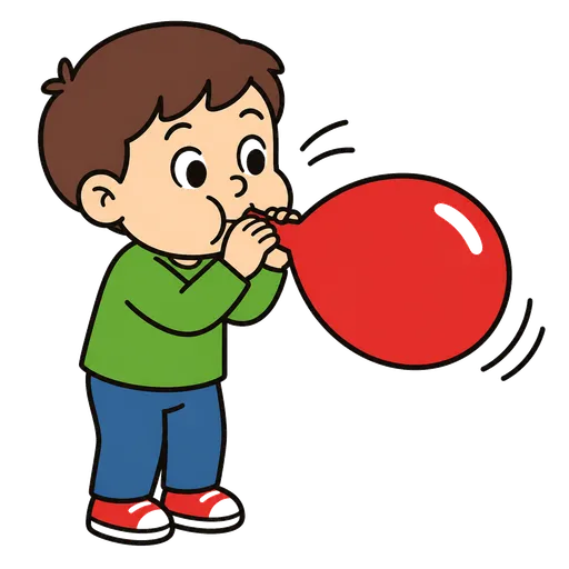 Pittogramma CAA: gonfiare un palloncino