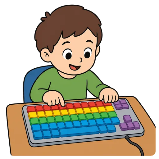 Piktogram AAC: nakładka na klawiaturę