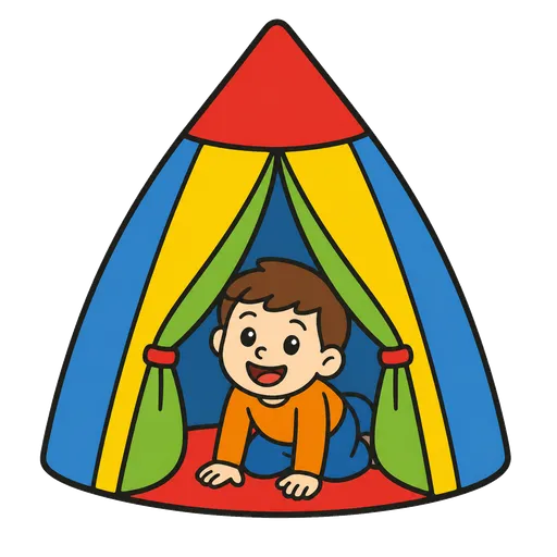 Piktogram AAC: namiot do zabawy