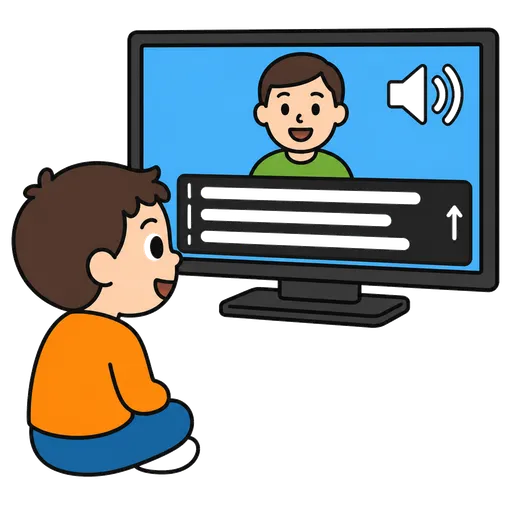 Piktogram AAC: napisy na żywo