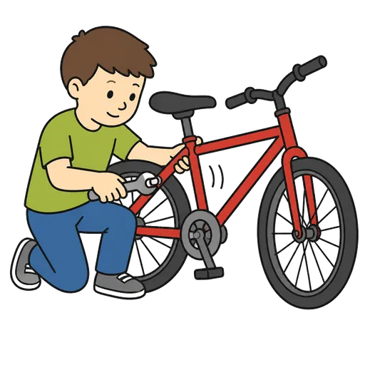 AAC-Piktogramm: Fahrrad reparieren