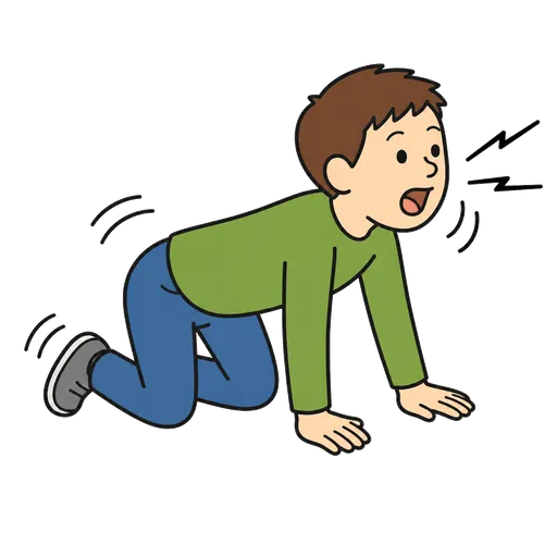 Piktogram AAK: napodobování zvířat (chodění a zvuky zvířat)
