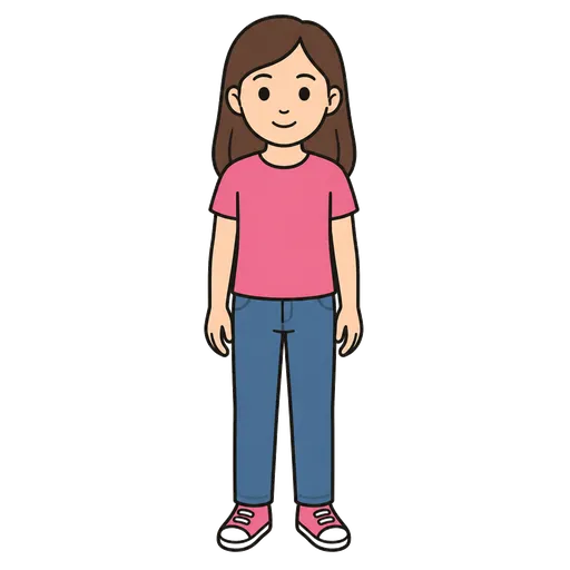 AAC-Piktogramm: Teenager-Mädchen
