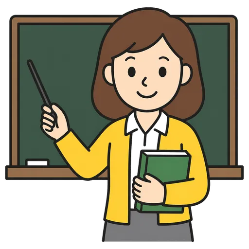 Pictogramme CAA : enseignante