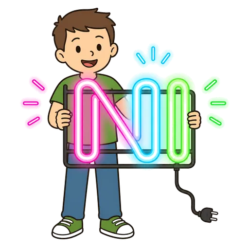 Pittogramma CAA: neon