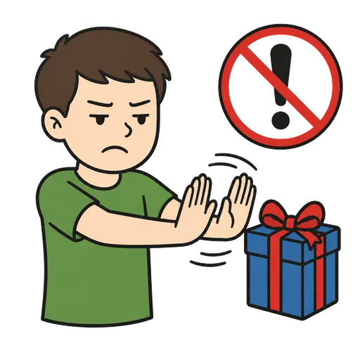 Pictograma CAA: No me gustan las sorpresas