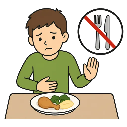Pittogramma CAA: Non ho appetito