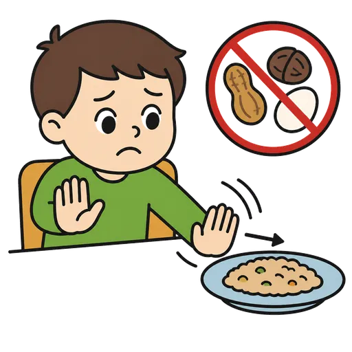 Pittogramma CAA: Non posso mangiare questo