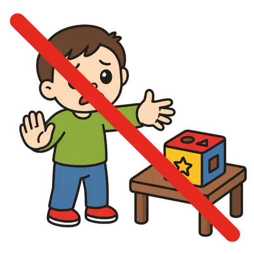 AAC-Piktogramm: Ich kann es nicht allein schaffen.