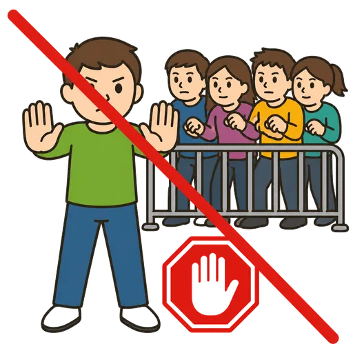 Piktogram AAK: Netlač přes to.