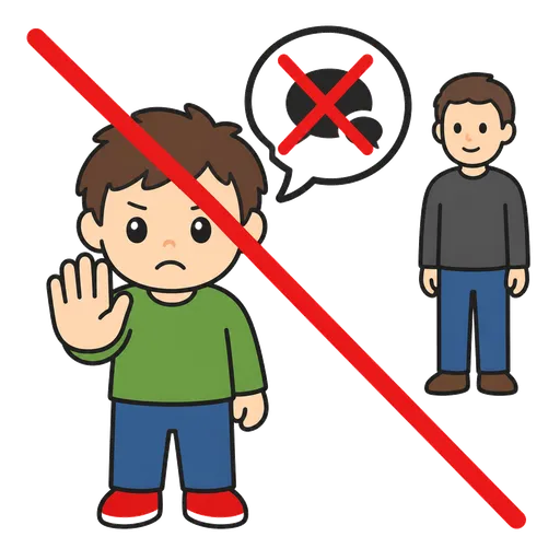 Pictograma CAA: No hablo con extraños