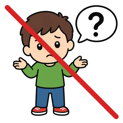 AAC-Piktogramm: Ich weiß nicht, wie ich mich fühle
