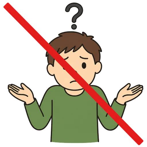 Pittogramma CAA: Non so cosa sento