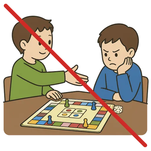 Pittogramma CAA: Non arrabbiarti per il gioco