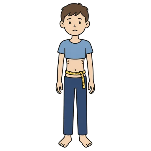 Piktogram AAC: niedowaga