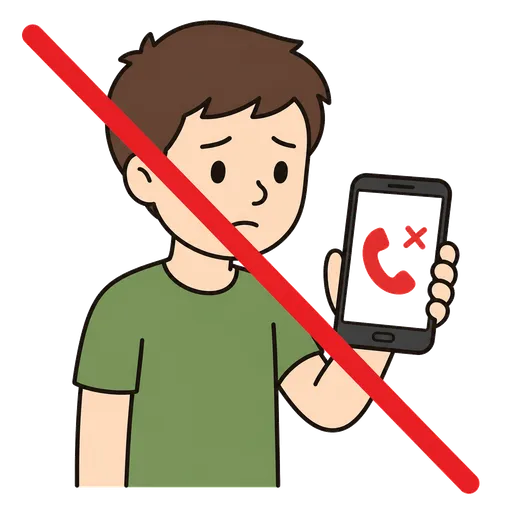 Pictogramme CAA : appel sans réponse