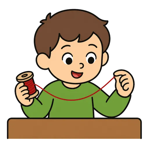 Piktogram AAC: nitka