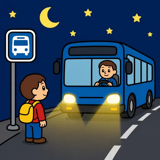 Pittogramma CAA: autobus notturno