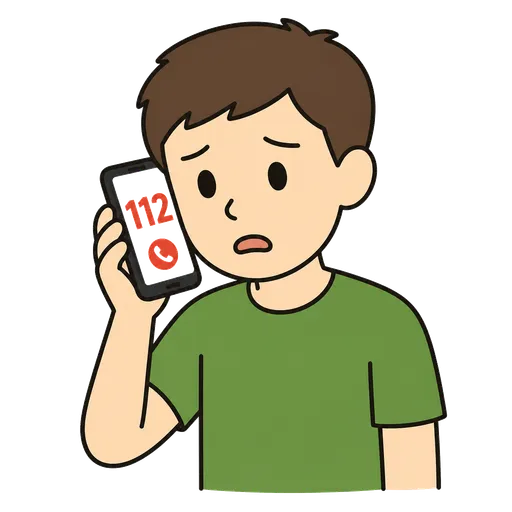 Pittogramma CAA: numero di telefono di emergenza