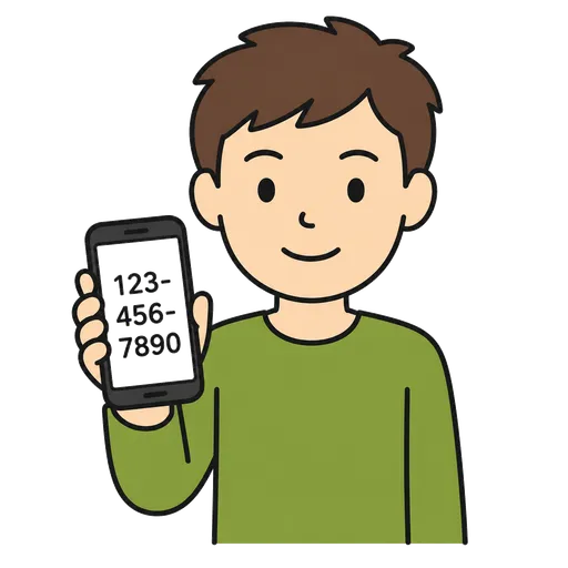 Pictograma CAA: número de teléfono