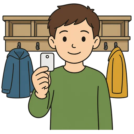 AAC-Piktogramm: locker ticket (plastic number)