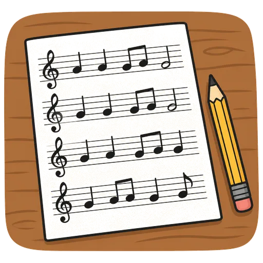 Piktogram AAC: nuty