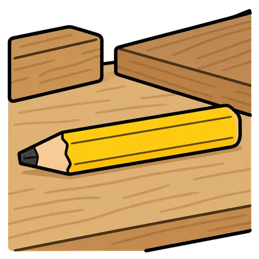 Piktogram AAC: ołówek stolarski