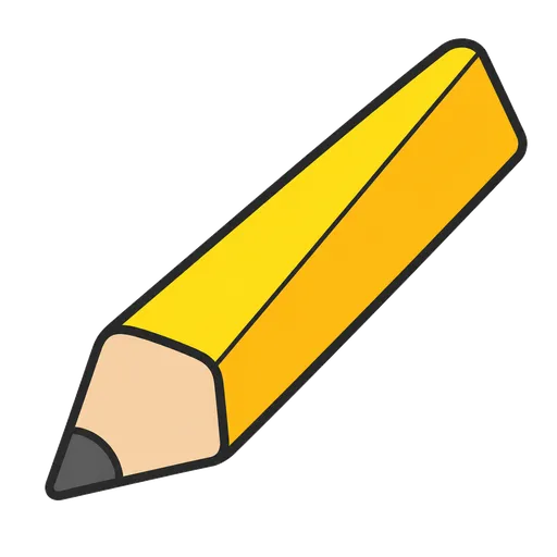AAC pictogram: triangular pencil