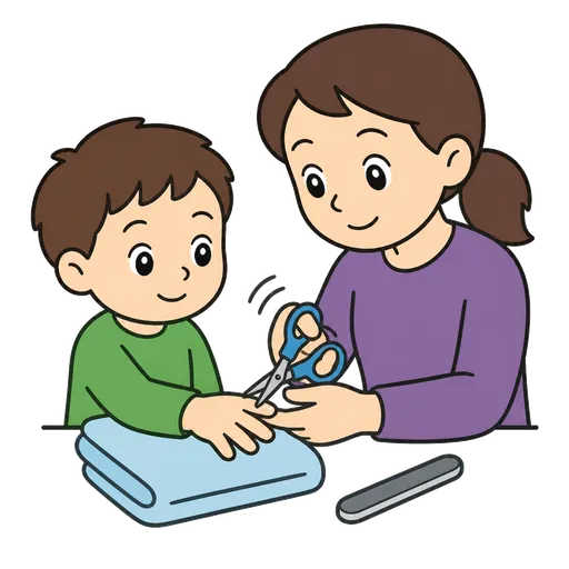 Piktogram AAC: obcinanie paznokci