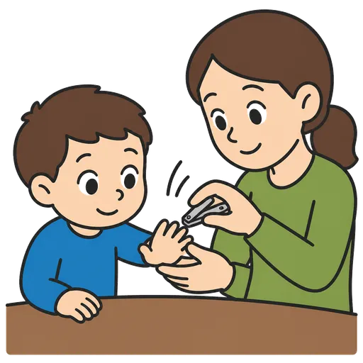 AAC-Piktogramm: Schneide meine Fingernägel