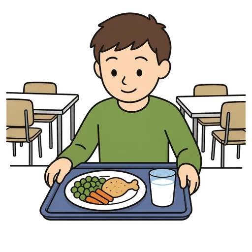 AAC-Piktogramm: Schulessen