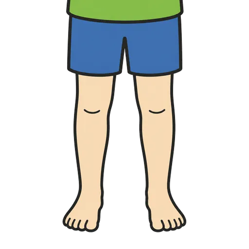 Piktogram AAC: obie nogi