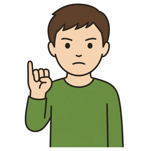 AAC-Piktogramm: versprechen (zuzustimmen)
