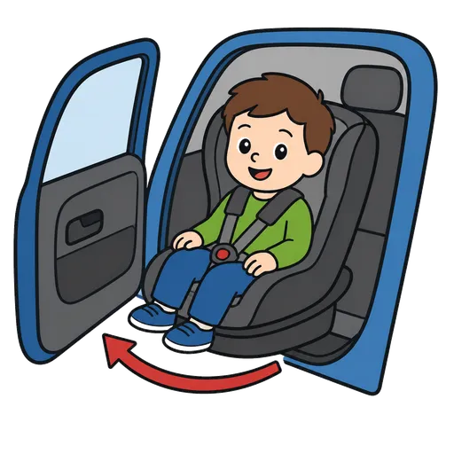 Pittogramma CAA: sedile girevole in auto