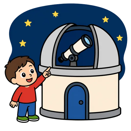 Piktogram AAC: obserwatorium astronomiczne