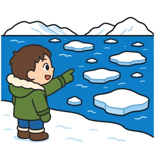 Piktogram AAC: ocean Arktyczny