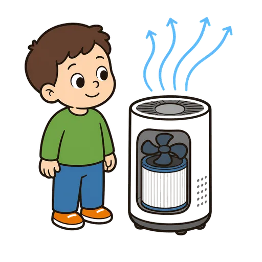 Piktogram AAC: oczyszczacz powietrza