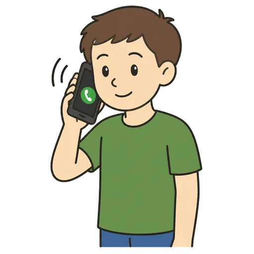 Pictogramme CAA : répondre au téléphone