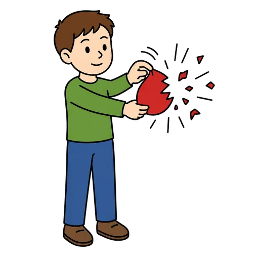 AAC pictogram: Popping balloon