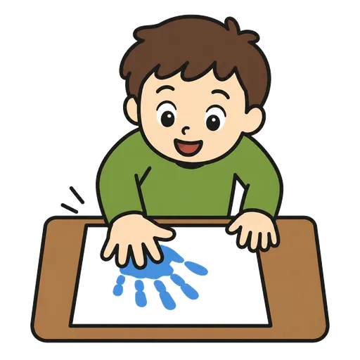 AAC pictogram: hand print