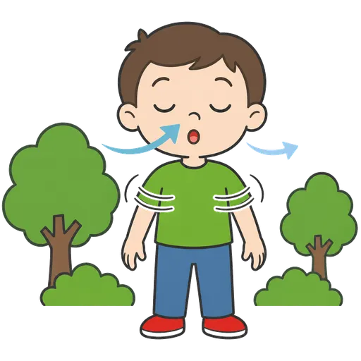 AAC pictogram: inhale